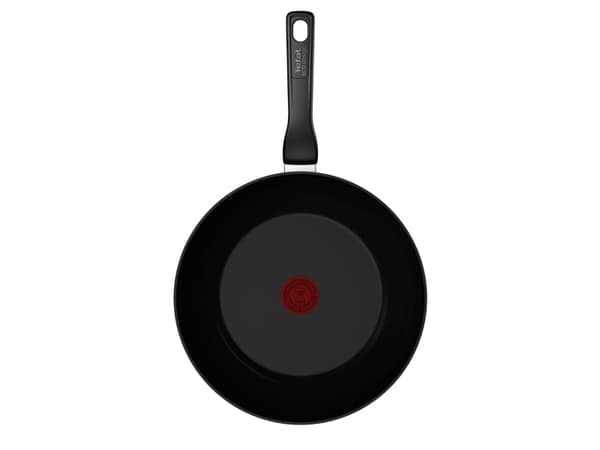 Tefal Renew Black C43219, Rund, Wok-/stekepanne, Sort, Keramisk, Aluminium, 3,683 l