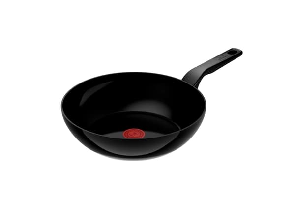 Tefal Renew Black C43219, Rund, Wok-/stekepanne, Sort, Keramisk, Aluminium, 3,683 l