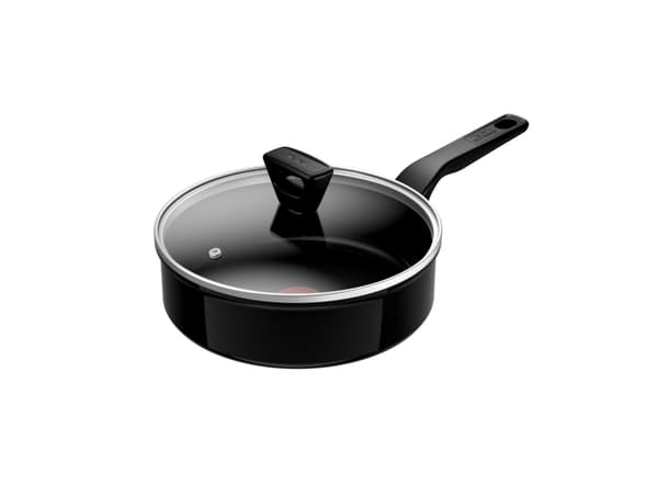 Tefal Renew Black C4323223, Pyöreä, Monikäyttöinen paistinpannu, Musta, Keraaminen, Alumiini, 3,24 L