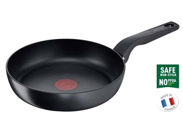 Tefal Hard Titanium PRO G28904, Rund, All-bruk panne, Sort, Titan, 175 °C, Aluminium