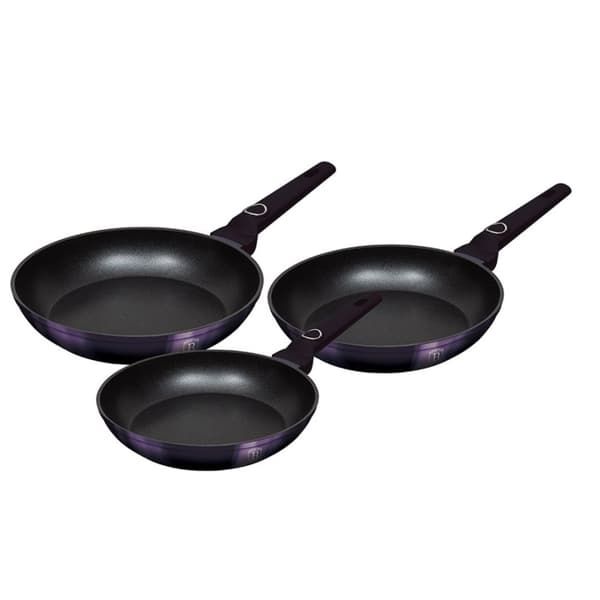 Sæt med 3 titanium stegepander Berlinger Haus Bh-7103 Lumarko!