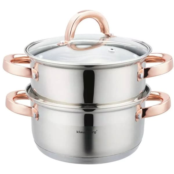 Klausberg Ånggryta 3 delar 18cm Kb-7725 Roséguld Lumarko!