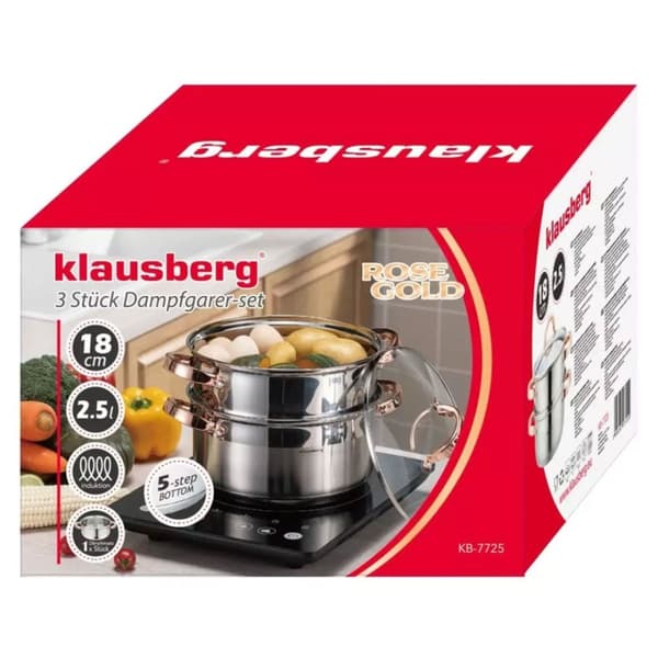 Klausberg Dampgryde 3 Stk. 18cm Kb-7725 Rosaguld Lumarko!
