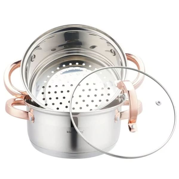 Klausberg Ånggryta 3 delar 18cm Kb-7725 Roséguld Lumarko!