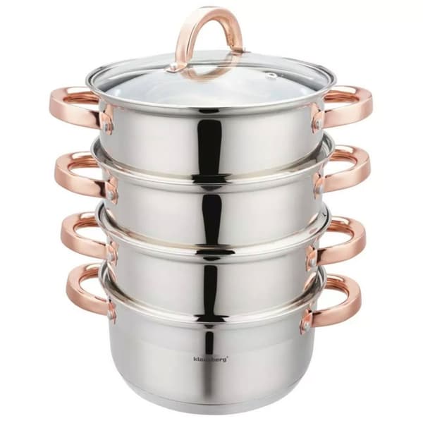 Klausberg Ånggryta 5 delar 20 cm Kb-7730 Roséguld Lumarko!