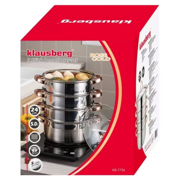 Klausberg Dampgryde 5 Stk. 24cm Kb-7736 Rosaguld Lumarko!