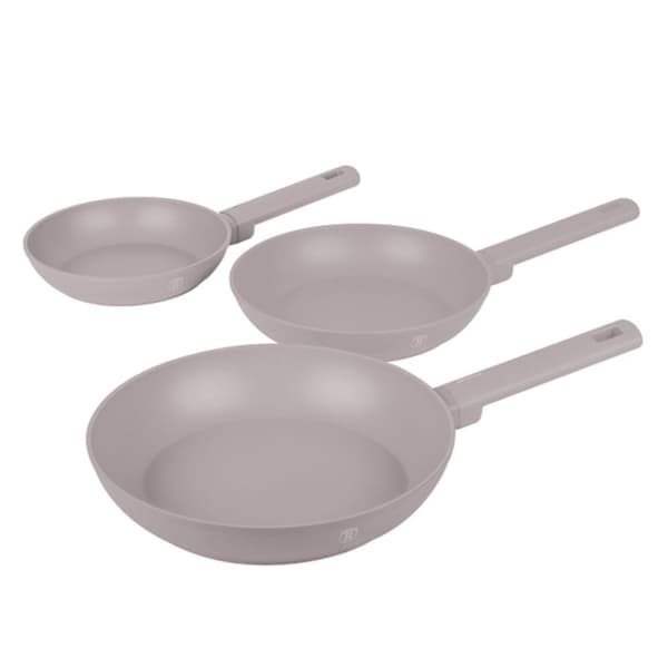 Berlinger Haus Bh-8108 Taupe Lumarko sæt med 3 titanium stegepander!