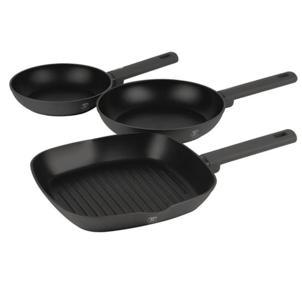 Sæt med 3 titanium stegepander Berlinger Haus Bh-8139 Antracit Lumarko!