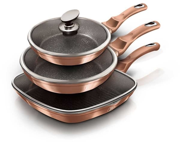 Berlinger Haus Rose Gold Line Bh-6195 Lumarko sæt med 3 granitpander!