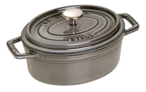 Staub Cocotte, Enkel panne, Grå, Støpejern, 1 l, 1 stykker, 17 cm