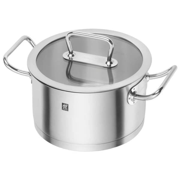 ZWILLING Pro - Gryta med glaslock (20 cm) - Rostfritt stål