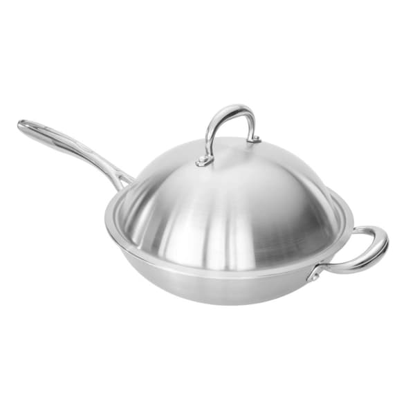 Shiori WOK-pande i rustfrit stål 304, 28 cm x 8,20 cm, induktion