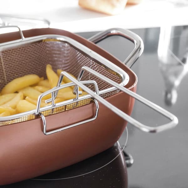 Multifunktionspanna 5 i 1 Copper Coppans InnovaGoods 4 Delar