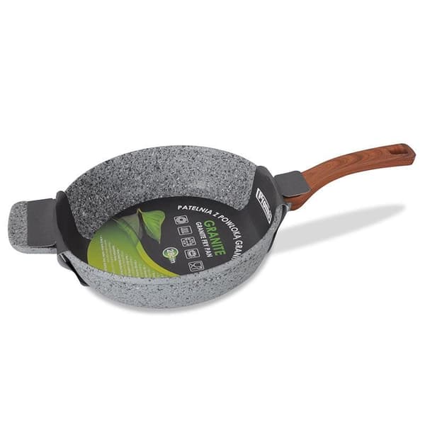 Pan granit PROMIS GRANITE dybbrunt håndtag 28 cm