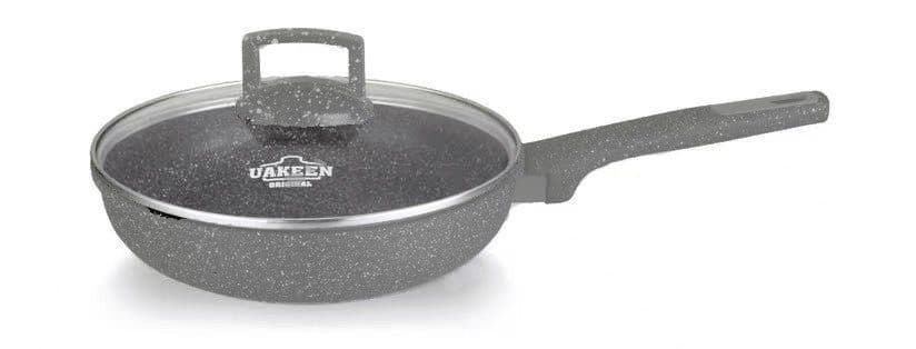 Vakeen Stekpanna med glaslock grå 30cm