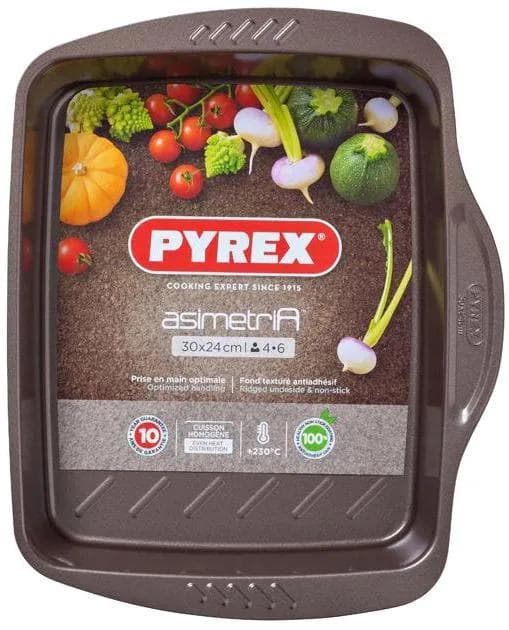 Bakplåt - Asimetria Pyrex 30x24 cm