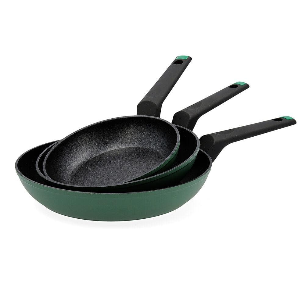 Set of pans Bidasoa Esencia Toughened aluminium 3 Pieces Black Metal