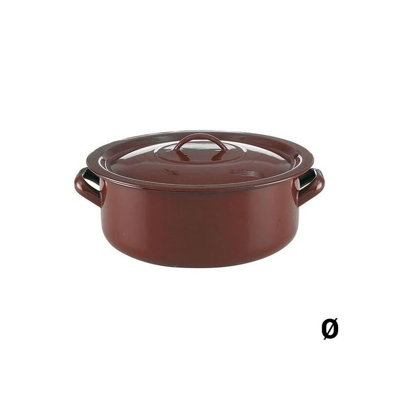 Kastrull med lock Quid Classic Brun Emaljerat stål