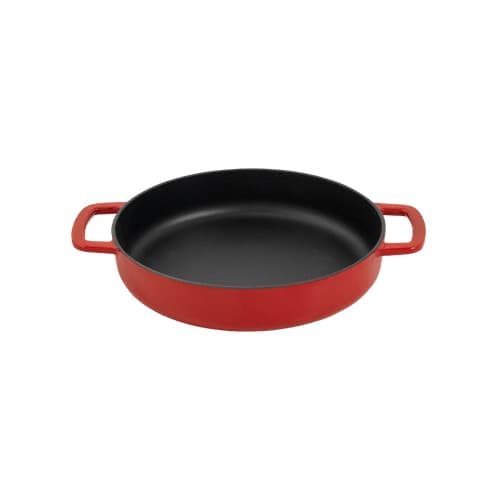 Sous-Chef Stekpanna Dubbla handtag 24CM, röd