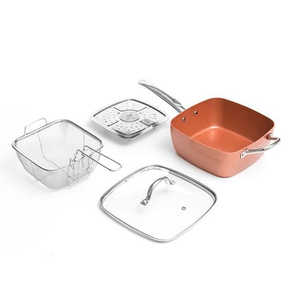 Stekpanna Koppar - 24 cm - 4-delar