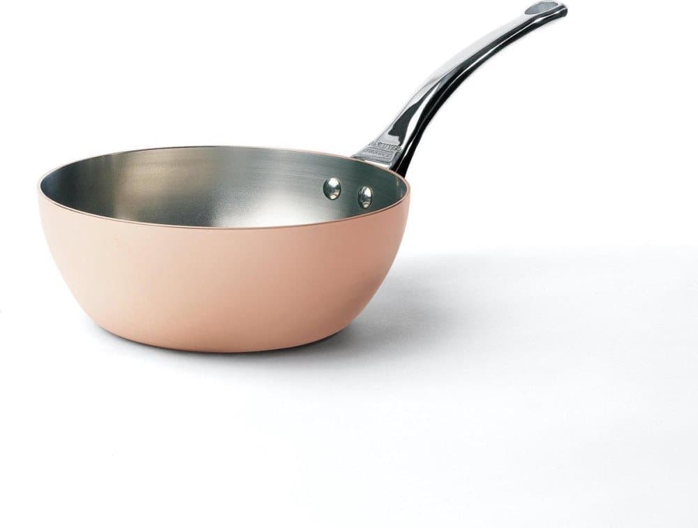 De Buyer Prima Matera Sauté Pan Koppar/Stål 24cm böjd induc.