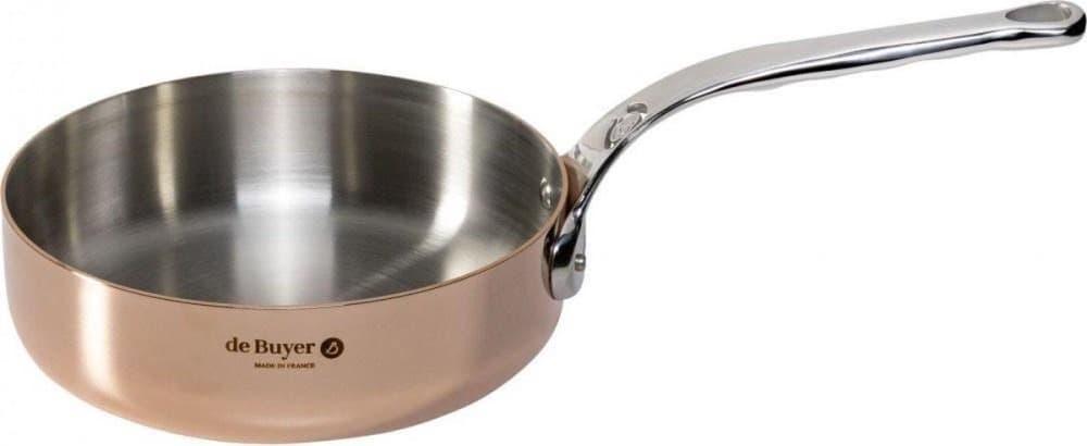 De Buyer Prima Matera Sauté Pan koppar/stål. 20 cm rak ind.
