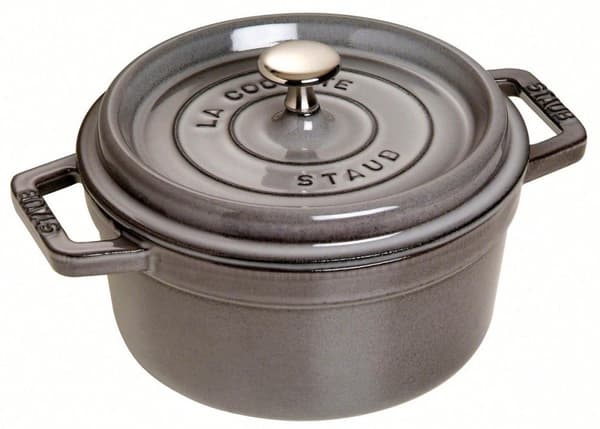 Staub La Cocotte 20cm round, Graphite grey, Cast Iron