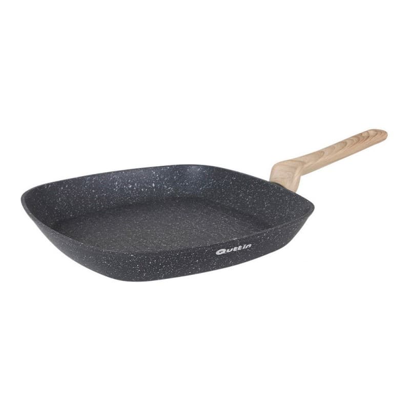 Flat grill pan Quttin Nature Toughened aluminium (28 cm)