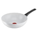 Miniatyrbillede 1 af 4: Tefal Ceramic Control Wok 28 cm Hvid