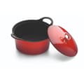 Miniatyrbillede 2 af 3: Cuisinox Volcan Støbejernsgryde 24 cm Rød