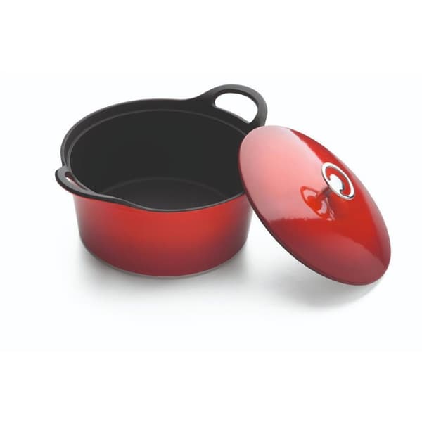 Cuisinox Volcan Støbejernsgryde 24 cm Rød