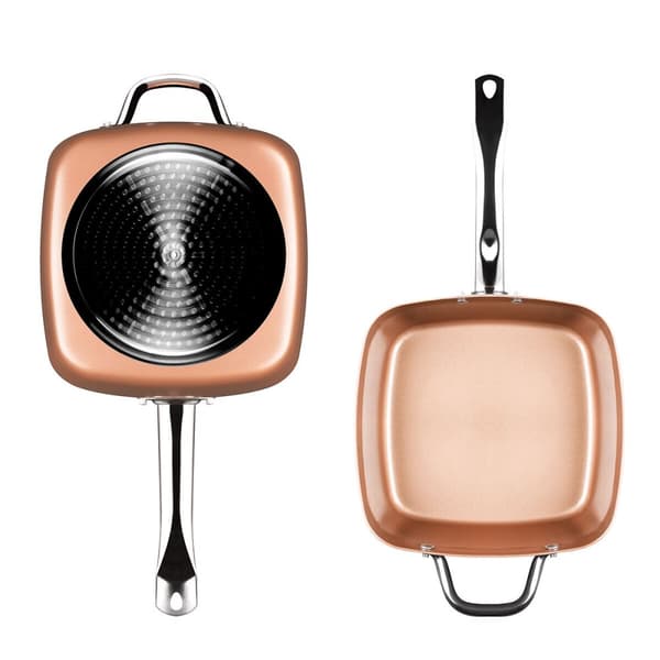 Multifunktionspanna 5 i 1 Copper Coppans InnovaGoods 4 Delar