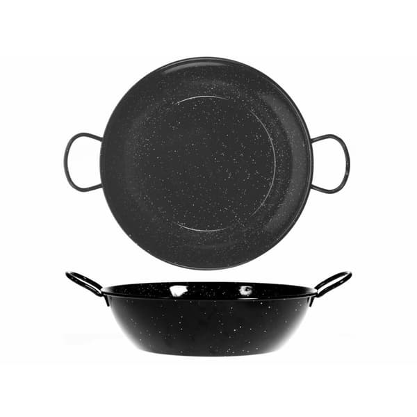 Syvä pannu kahvoilla Vaello Musta Emaloitu teräs (Ø 30 cm)