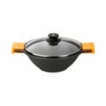 Miniatyrbillede 1 af 2: Stegepande BRA Braisogona_A272028 Sort Sort/Orange Metal Aluminium Ø 24 cm Ø 28 cm