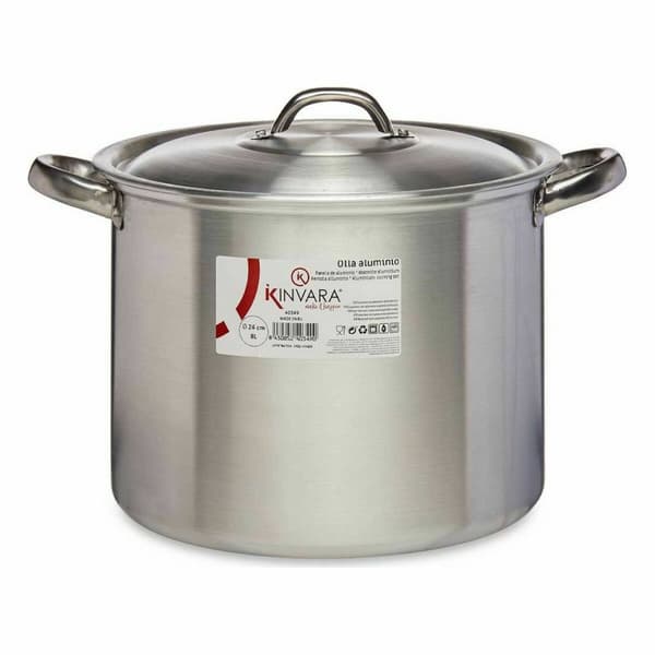 Kannellinen vuoka Kinvara 100035 Hopeinen Alumiini Ø 24 cm (6 osaa)