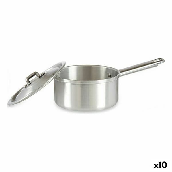 Kasserolle med låg Kinvara 100018 Sølvfarvet Aluminium Ø 14 cm 1 L (10 enheder)