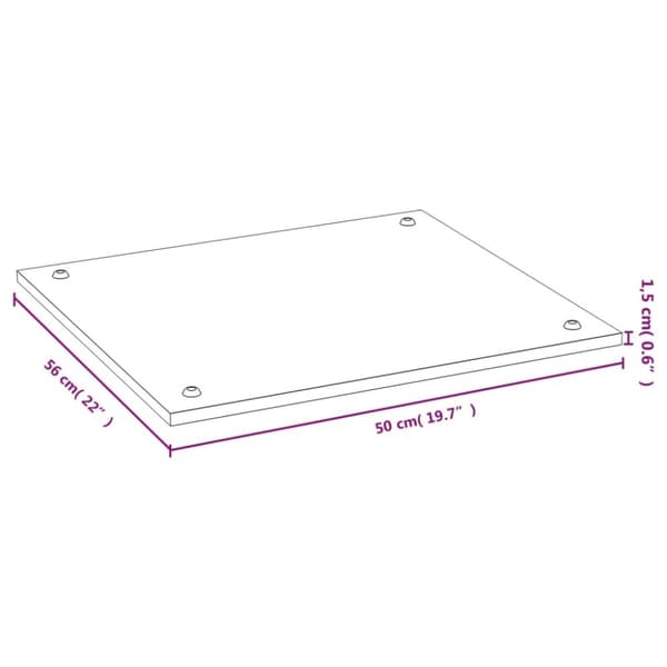 vidaXL kogepladelåg 2 stk. 50x56x1,5 cm bambus