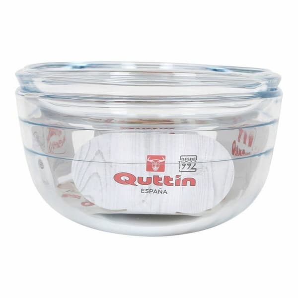 Kastrull med lock Quttin 63095 Glas 33 x 20 x 13 cm (3L + 1L)