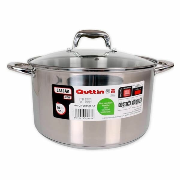Panna Quttin 139513 10 L Stål (2 antal) (ø 28 x 16,5 cm)