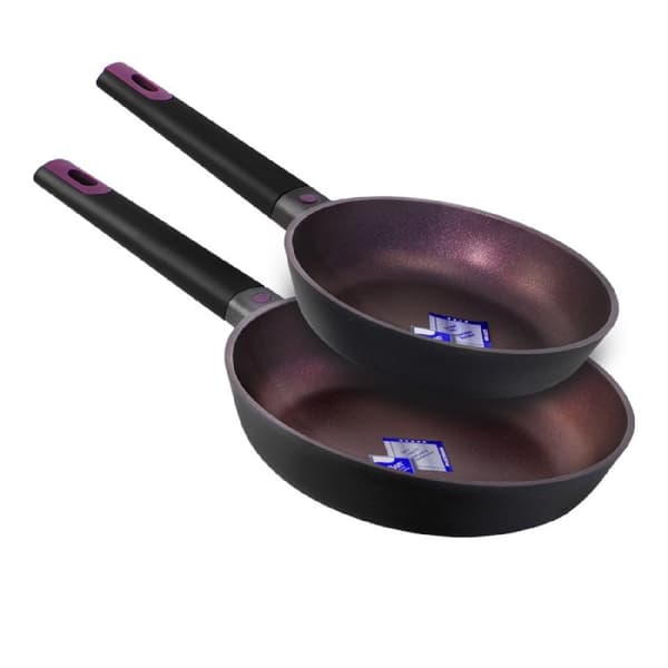 Cecotec Set of 20-24 cm frying pans made of high-quality cast aluminium, with 6 layers and Select Teflon™ Nonstick Coating, PFOA-free, with Full Indu