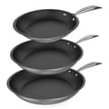 Miniatyrbild 1 av 3: Cecotec Set of 20-24-28 cm frying pans made of high quality stainless steel, with stainless-steel riveted handle. It features 5 layers. A non-stick,