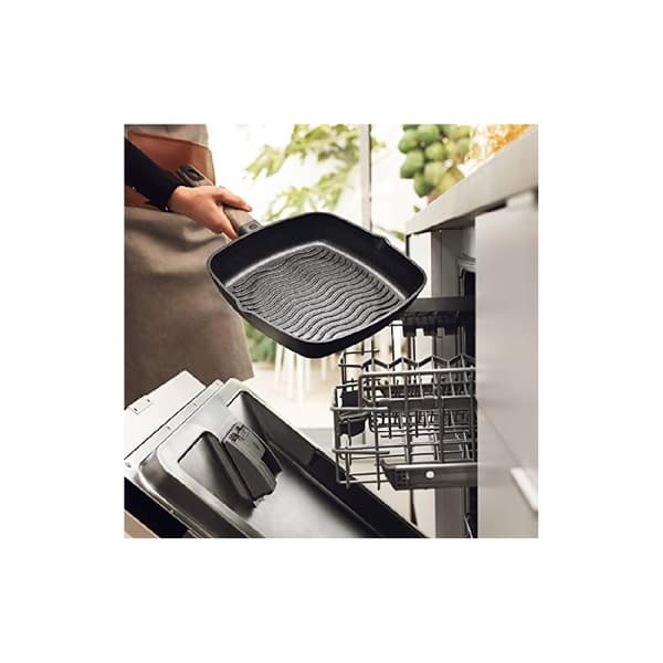 Cecotec 28 cm grill made of high quality cast aluminium, with 6 layers and Teflon™ Nonstick Coating, PFOA-free, with Full Induction heat diffuser bot