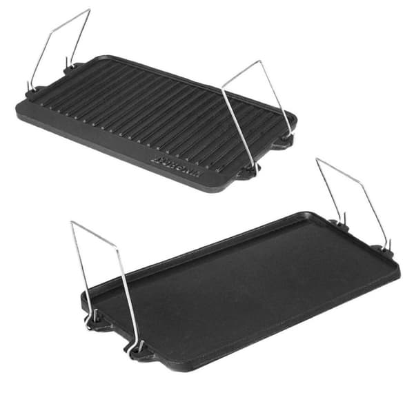 DUBBELSIDIG GJUTJÄRNSGRILLPLATTA 44CM KiNGHOFF KH-1262