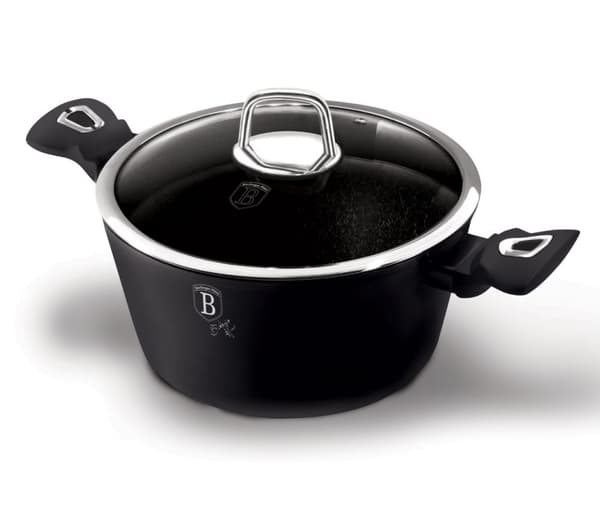 POT 4.1L 24CM BERLINGER HAUS SORT S?LV [BH-1852]