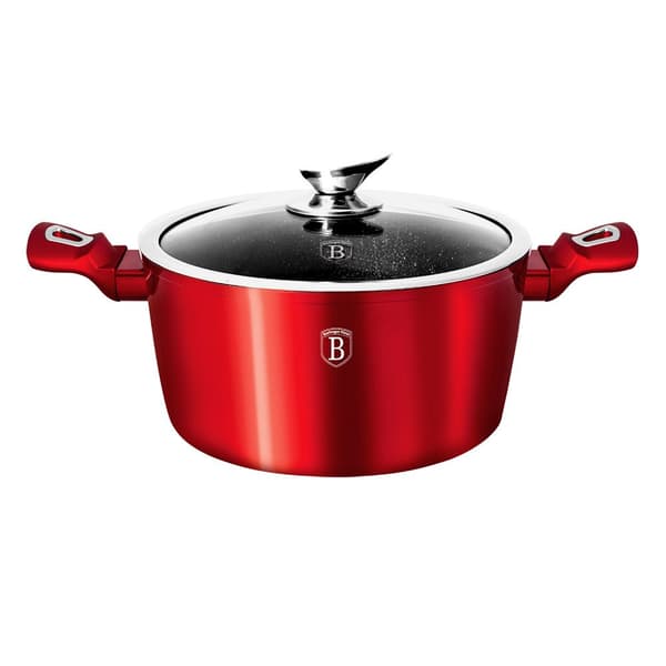 POT 4.1L 24CM BERLINGER HAUS METALLIC BURGUNDY LINE BH-1257-N