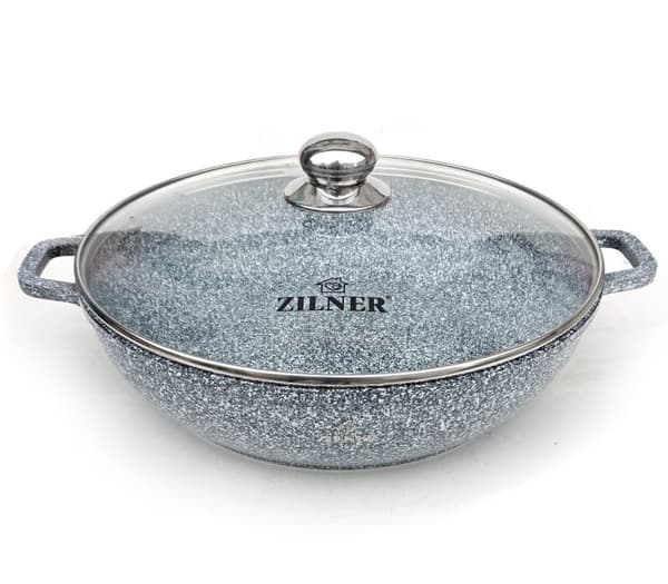 MARMORKRUTA WOK 5,5L 32cm ZILNER ZL-7070
