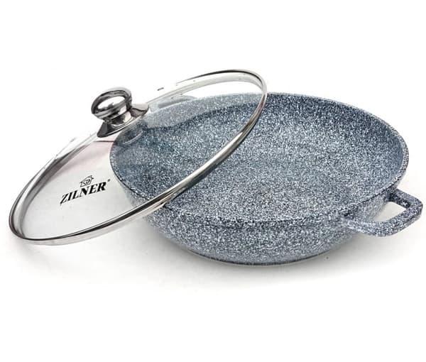 MARMORKRUTA WOK 5,5L 32cm ZILNER ZL-7070