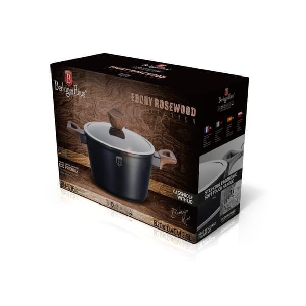 GRYDE MED GRANITBEHANDLING 20cm 2,5L BERLINGER HAUS EBONY ROSENS?R BH-1716