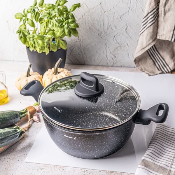 GRYDE MED MARMORBEL?GNING 24CM 3,7L KLAUSBERG KB-7671