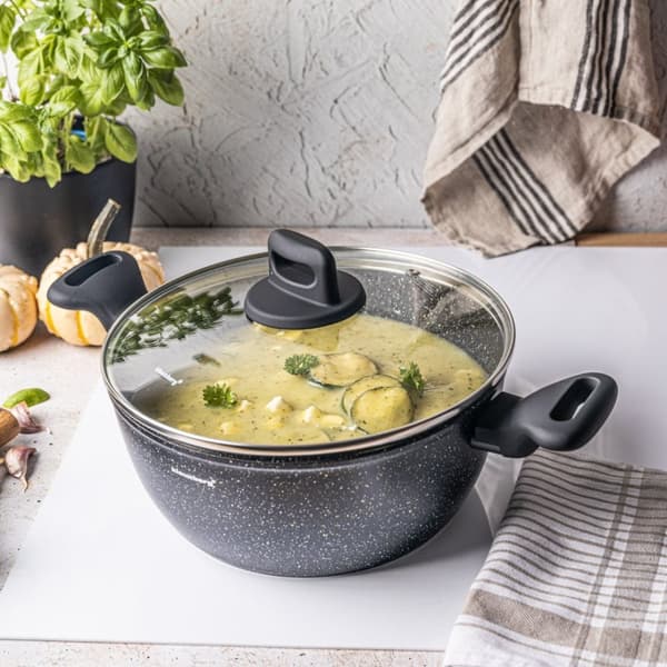 GRYDE MED MARMORBEL?GNING 24CM 3,7L KLAUSBERG KB-7671